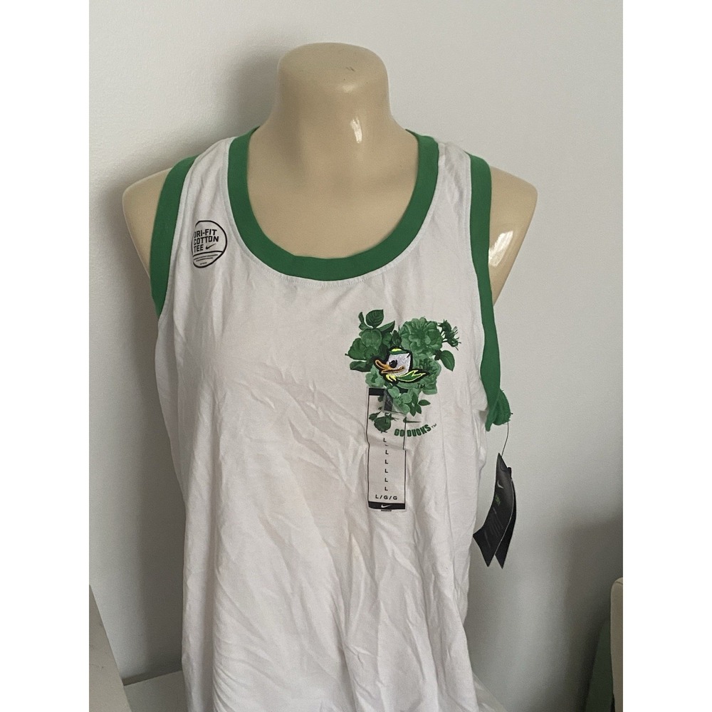 Basketball Nike Oregon Ducks Tank Top Large Go Ducks Women's Green White